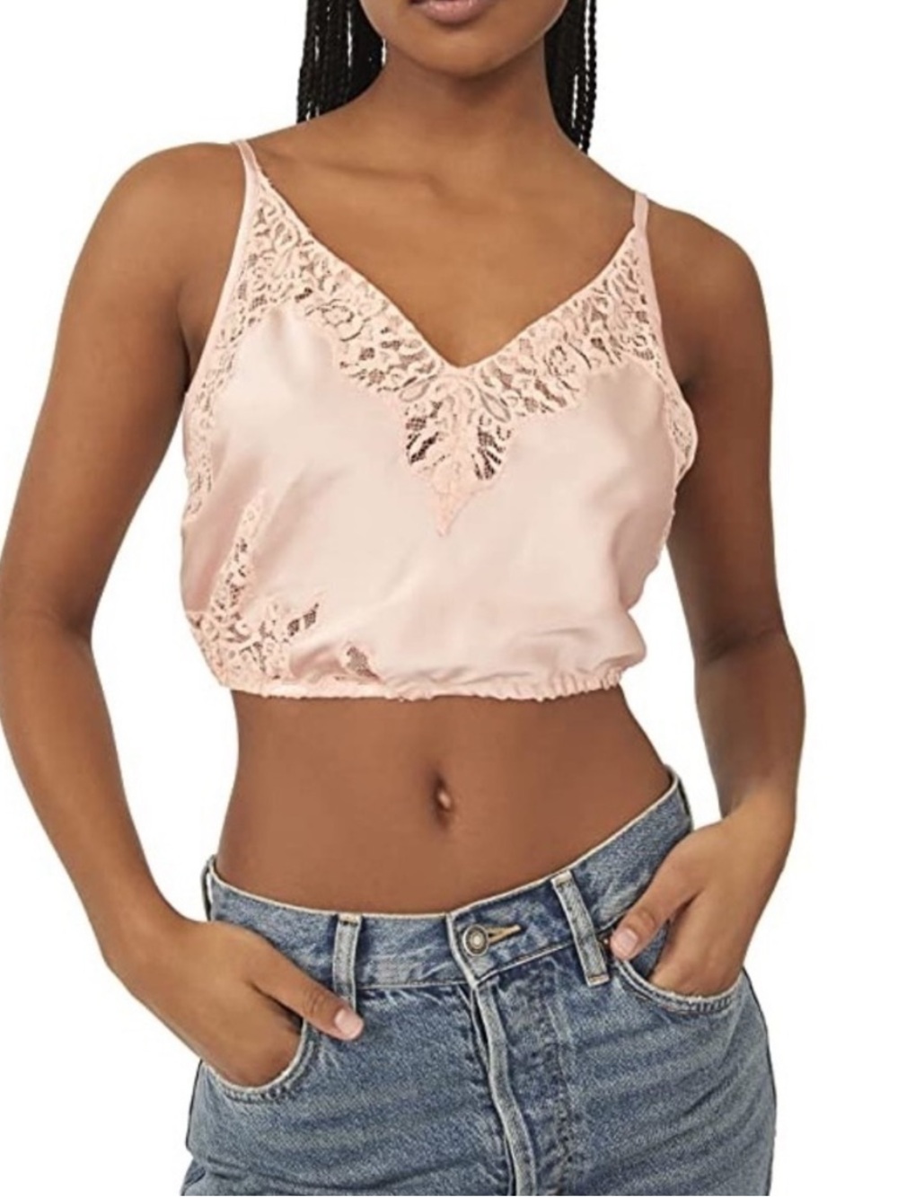 Free People Night Out Blouson Rose Blush